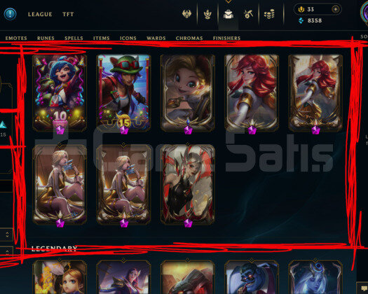1237 LEVEL / 587 SKIN / FULL HERO / +MAIL