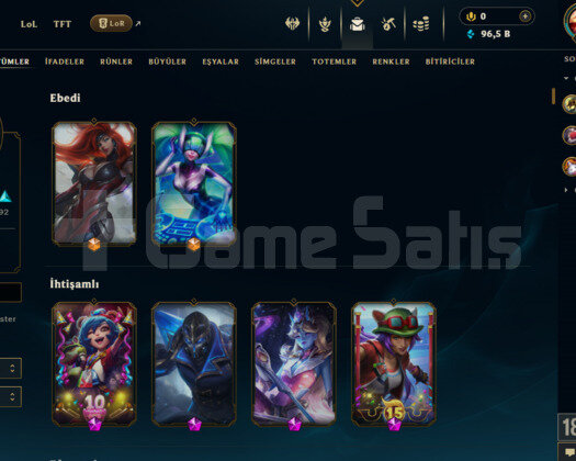 +250 SKİN +170 ŞAMPİYON +500 SEVİYE +MAİL +TELEFON
