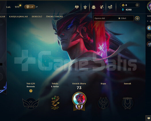 EUW Unranked | 1 Kostüm - 18 Hero | LoL Hesap