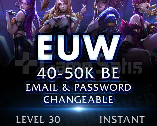 EUW SINIRSIZ GARANTİLİ 40-50K MAVİ ÖZ UNRANKED