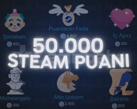 50.000 STEAM PUANI