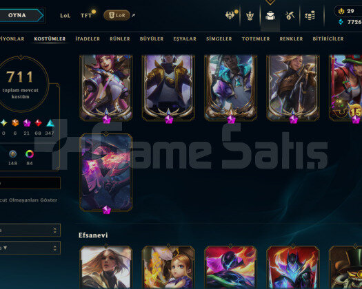 499 LEVEL / 711 SKİN / FUL HERO +MAİL +TELEFON