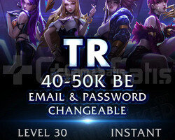 TR RANKED HAZIR YÜKSEK MMR 6-7 WİN 40K+ MAVİ ÖZ