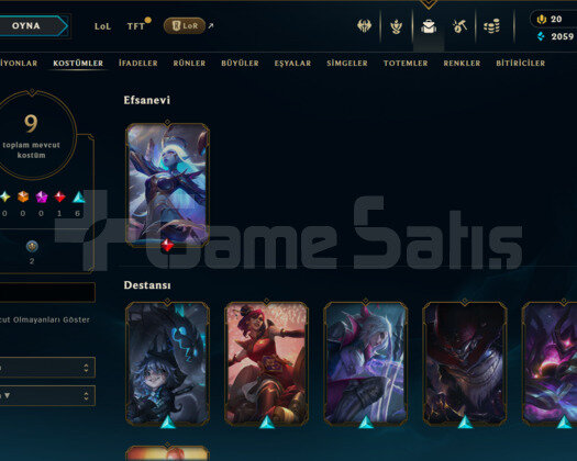 DERECELİ HAZIR / 10 KOSTÜM / UNRANKED