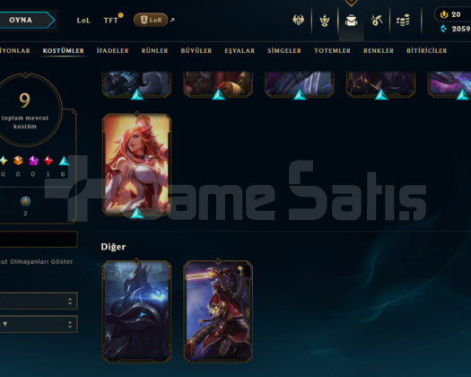 DERECELİ HAZIR / 10 KOSTÜM / UNRANKED