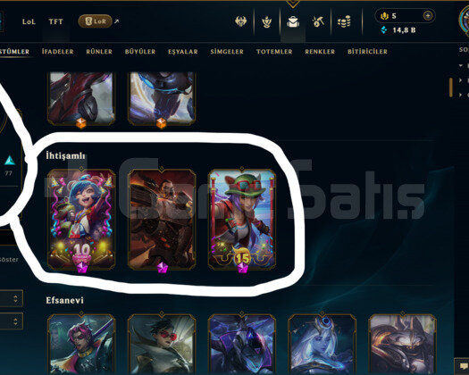 TR / 362 LEVEL / 163 SKİN / 169 HERO +MAİL