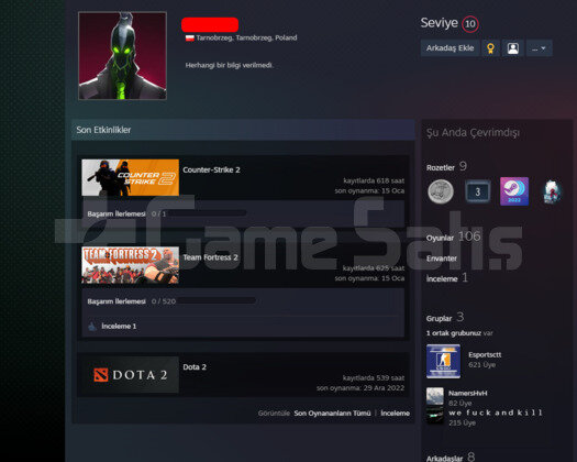 STEAM YORUM FAVORI BEĞENİ BOOST İÇİN 50 ADET HESAP