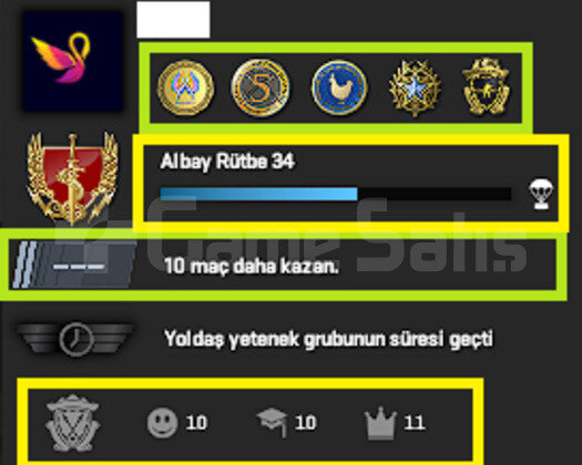 3.5K OYUN + 5 MADALYA 134 WİN 737 SAAT SEÇKİN