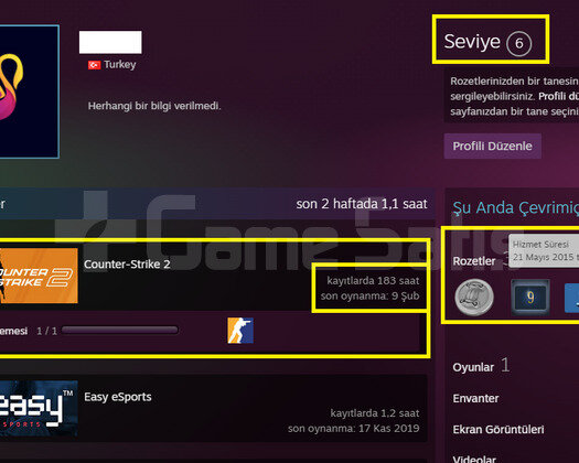 5 MADALYALI 115 WİNLİ 183 SAAT SEÇKİN HESAP