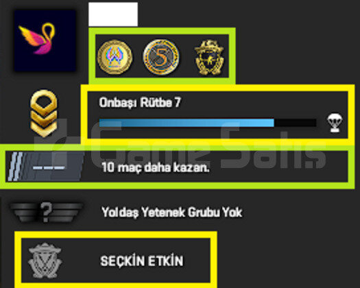 TR HESAP + 3 MADALYA 20 WİN 49 SAAT+PUBG