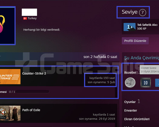 ÖZEL ! 6 MADALYA 35 WİN 193 SAAT SEÇKİN HESAP