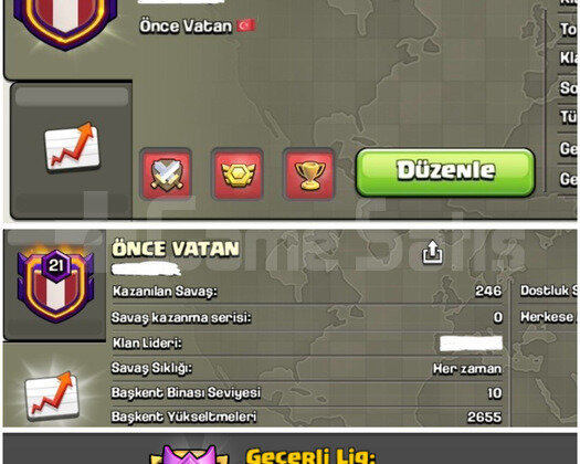 ÖNCE VATAN | 21 SEVİYE / ANINDA TESLİMAT /