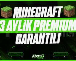 3 Aylık Minecraft Premium Garanti + Destek