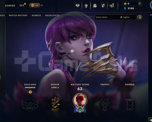 EUW Unranked | 8 Kostüm - 36 Hero | LoL Hesap