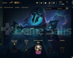 EUW Geçen Sezon Zümrüt | 4 Kostüm - 26 Hero | LoL