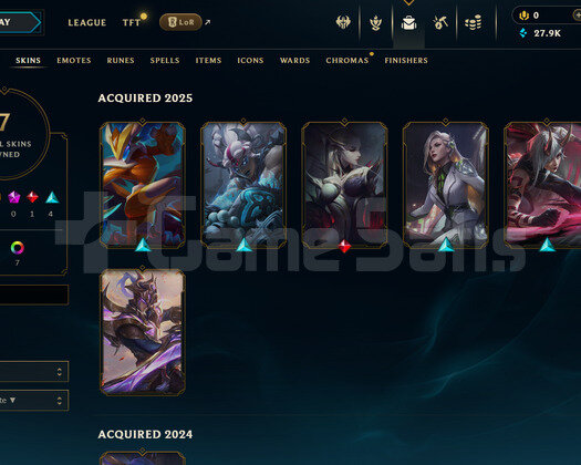 EUW Unranked | 7 Kostüm - 27K Mö | LoL Hesap