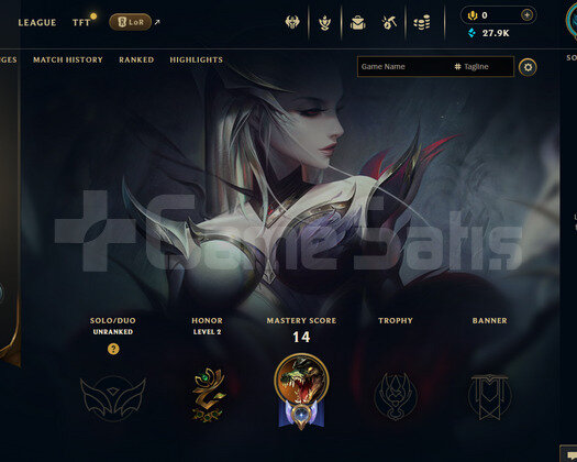 EUW Unranked | 7 Kostüm - 27K Mö | LoL Hesap