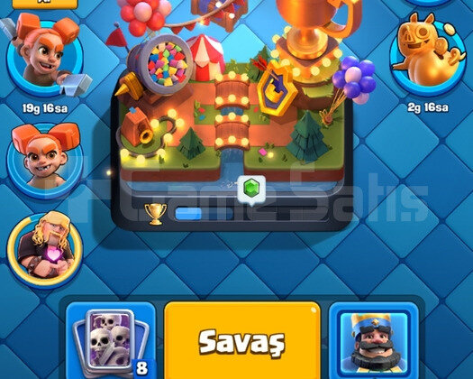 Bs 43k ve 8k Clash Royale Beraber