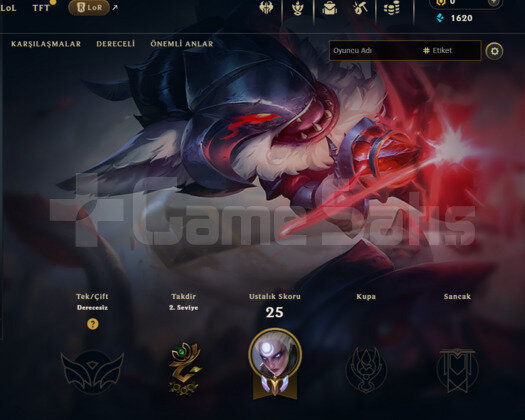 GEÇEN SEZON PLAT / 35 LEVEL UNRANKED