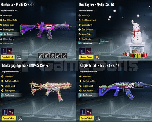 BUZ DİYARI 6 SEVİYE 3 X !! MASKARA M416 4 !! DODGE