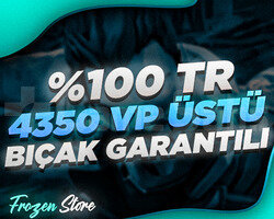 +5000 SATIŞ / KESİN TR 4350 VP ÜSTÜ BIÇAK GARANTİ