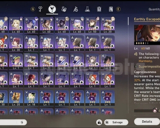 TL54 Acheron + ruan mei + sparkle hesabidir