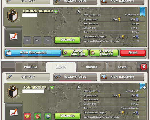 İki klan 40 bu fiyata yok hemen teslimat