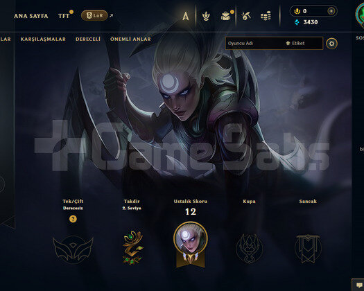 EUW Unranked | 2 Kostüm - 22 Hero | LoL Hesap