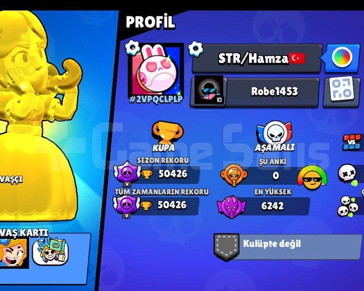 50K Kupalı Meka Kostümlü Brawl Stara Hesap