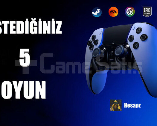 İstediginiz 5 Oyun + Garanti