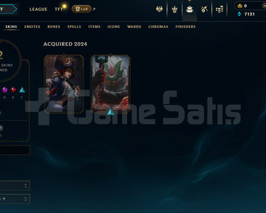 EUW Unranked | 2 Kostüm - 25 Hero | LoL Hesap