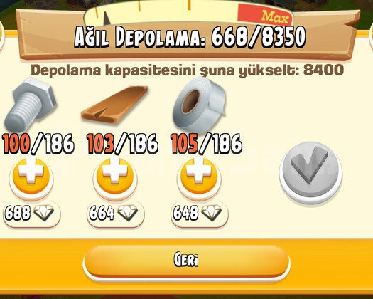 90 LVL 8350 AGİL 5050 AMBAR DEPOLU OYUN