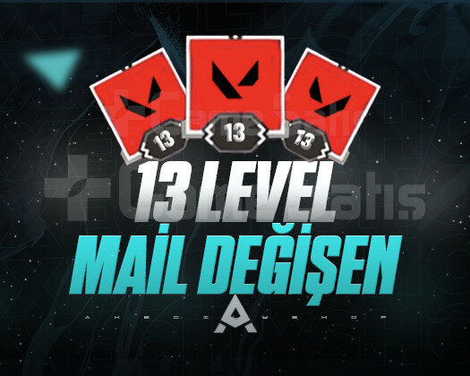 13 LEVEL - MAİL DEĞİŞEN - GARANTİLİ / +7000 SATIŞ