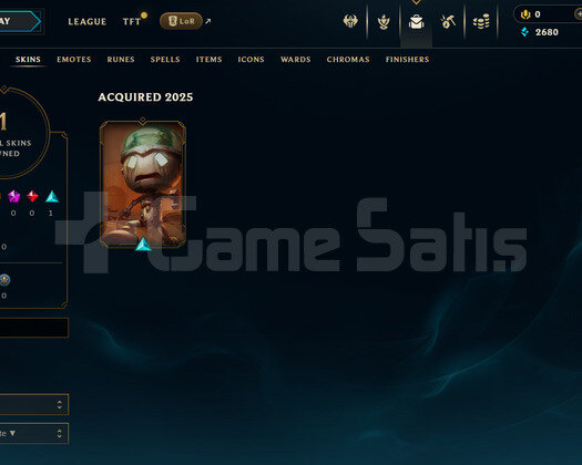 EUW Unranked | 1 Kostüm - 25 Hero | LoL Hesap