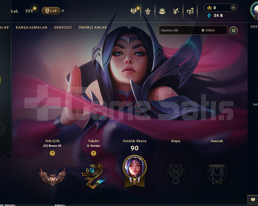 TR Bronz 3 /  34K Öz  / Mail Onaysız / Fresh