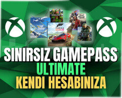 KENDİ HESABINIZA+ Xbox Gamepass Ultimate Sınırsız