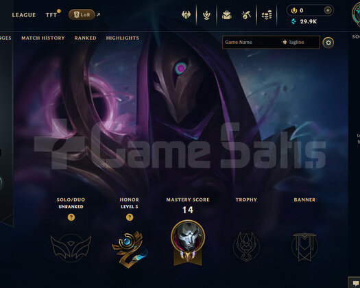 EUW Unranked | 3 Kostüm - 29K Mö | LoL Hesap