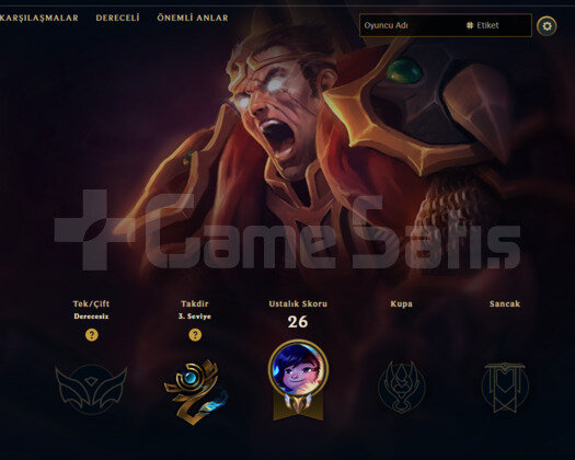 GEÇEN SEZON PLAT / DERECELİ HAZIR / EUW