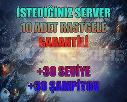 10 ADET İSTEDİĞİNİZ SW +30 SEVİYE RANDOM HESAP