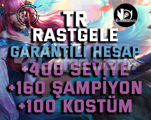 TR +400 SEVİYE +160 ŞAMPİYON RANDOM HESAP