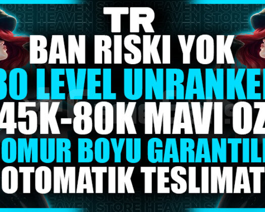 TR BAN RİSKSİZ UNRANKED 45-80K MAVİÖZ