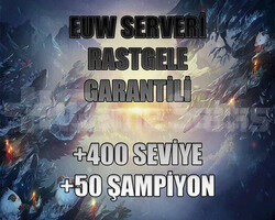 EUW +400 SEVİYE +160 ŞAMPİYON RANDOM HESAP