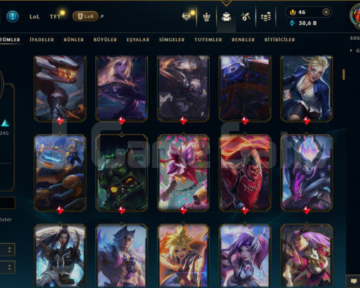 947 LEVEL / 544 SKİN / FUL HERO +MAİL +7400 SATIŞ