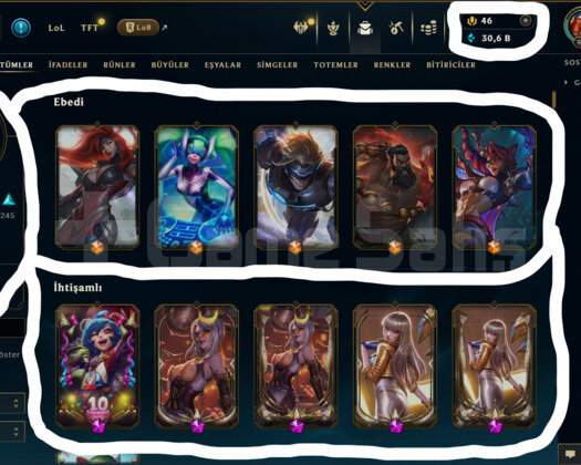 947 LEVEL / 544 SKİN / FUL HERO +MAİL +7400 SATIŞ