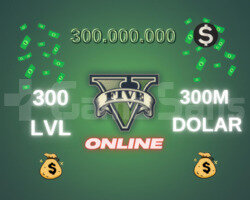 GTA Online 300M DOLAR +300 LVL Full Unlock+ bonus