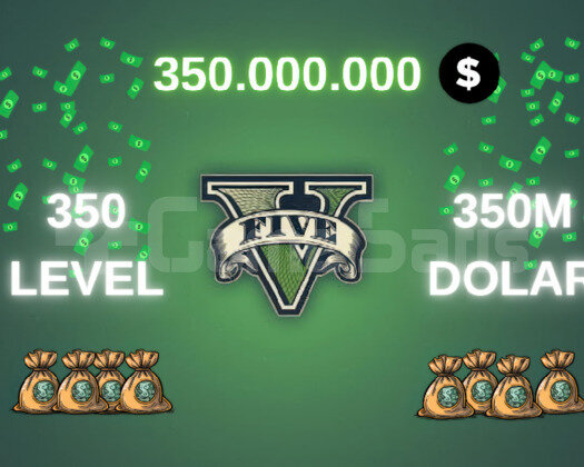 GTA Online 350M DOLAR +350 LVL Full Unlock+ bonus