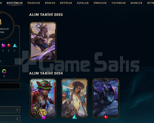 EUW Geçen Sezon Plat | 4 Kostüm - 36 Hero | LoL