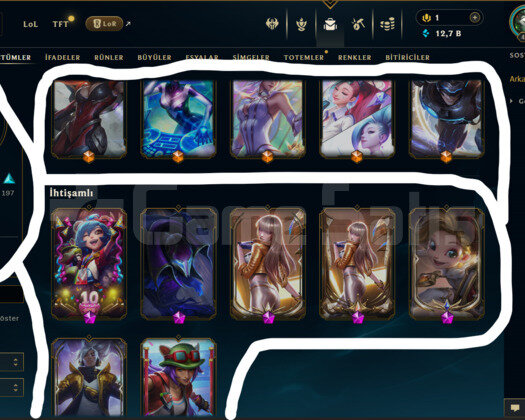 EUW / 400 LEVEL / 433 SKİN / 169 HERO +MAİL