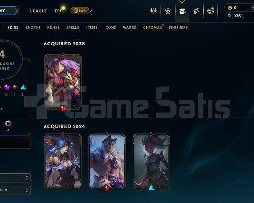 EUW Unranked | 4 Kostüm - 27 Hero | LoL Hesap