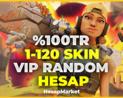 VALORANT 100 TR 1-120 SKIN VİP RANDOM HESAP